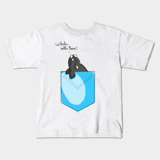 Whale in your pocket - Southern Right Whale Kids T-Shirt